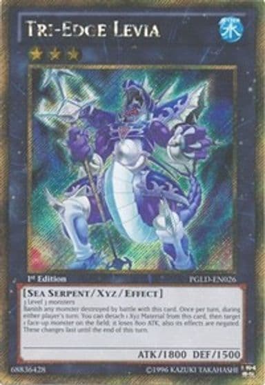 Tri Edge Levia Premium Gold Yu-Gi-Oh! card