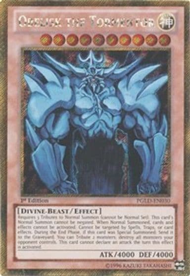 Obelisk the Tormentor Premium Gold Yu-Gi-Oh! card