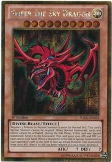 Slifer the Sky Dragon Premium Gold Yu-Gi-Oh! card