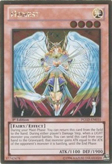 Honest Premium Gold Yu-Gi-Oh! card