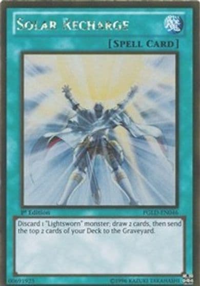 Solar Recharge Premium Gold Yu-Gi-Oh! card