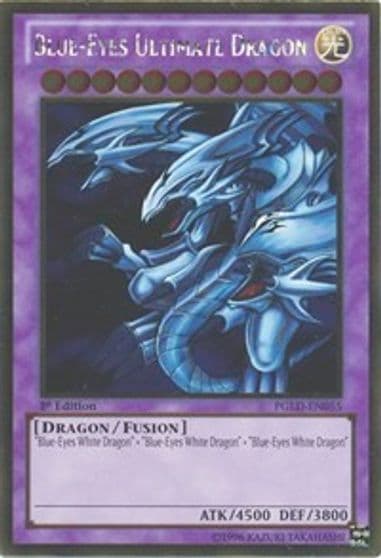 Blue Eyes Ultimate Dragon Premium Gold Yu-Gi-Oh! card