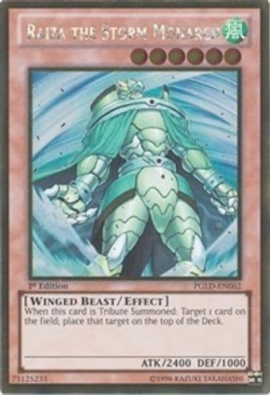 Raiza the Storm Monarch Premium Gold Yu-Gi-Oh! card