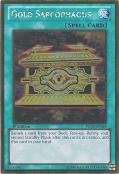 Gold Sarcophagus Premium Gold Yu-Gi-Oh! card