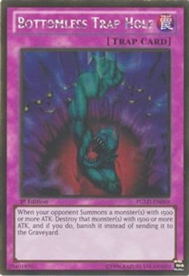 Bottomless Trap Hole Premium Gold Yu-Gi-Oh! card