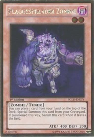 Plaguespreader Zombie Premium Gold Yu-Gi-Oh! card