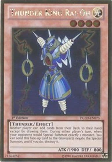 Thunder King Rai Oh Premium Gold Yu-Gi-Oh! card