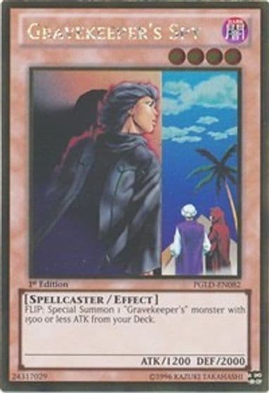 Gravekeepers Spy Premium Gold Yu-Gi-Oh! card