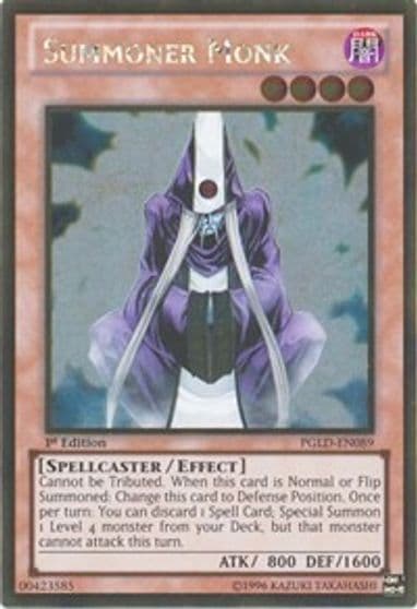 Summoner Monk Premium Gold Yu-Gi-Oh! card