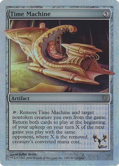 Time Machine Alternate Foil Unhinged Magic card