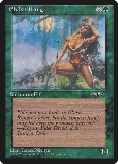 Elvish Ranger Female Alliances Magic card