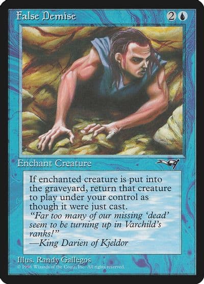 False Demise Cave in Alliances Magic card