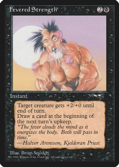 Fevered Strength Foaming at Mouth Alliances Magic card
