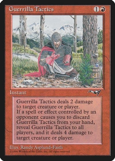 Guerrilla Tactics Kneeling Knight Alliances Magic card