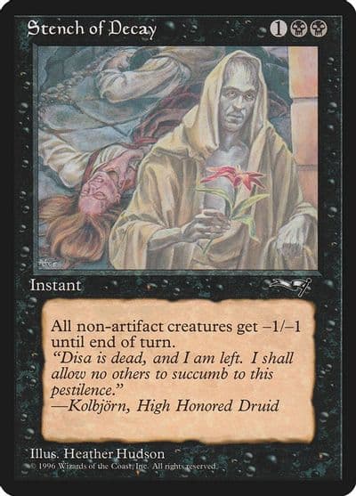 Stench of Decay Red Flower Alliances Magic card