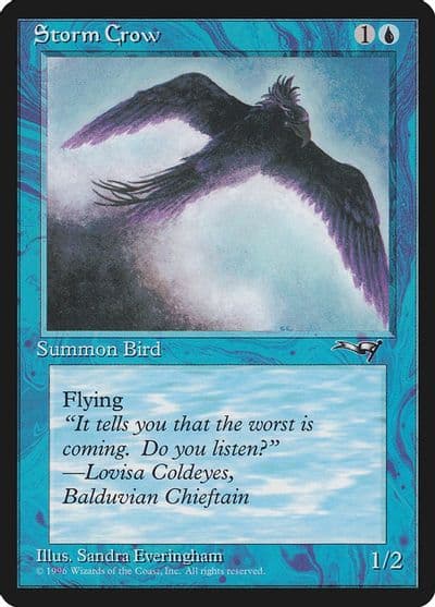 Storm Crow Flying Right Alliances Magic card