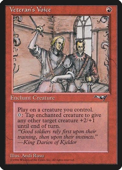 Veterans Voice Side by side Alliances Magic card