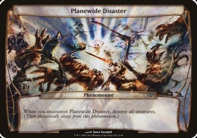 Planewide Disaster Planechase 2012 Oversize Cards Magic card