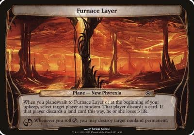 Furnace Layer Planechase 2012 Oversize Cards Magic card