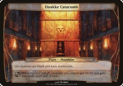 Onakke Catacomb Planechase 2012 Oversize Cards Magic card