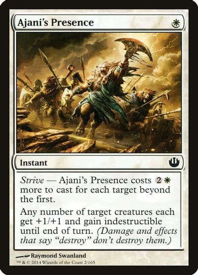 Ajanis Presence Journey Into Nyx Magic card