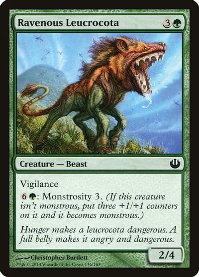 Ravenous Leucrocota Journey Into Nyx Magic card