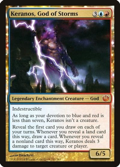 Keranos God of Storms Journey Into Nyx Magic card