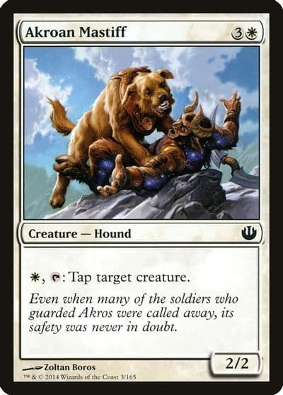 Akroan Mastiff Journey Into Nyx Magic card