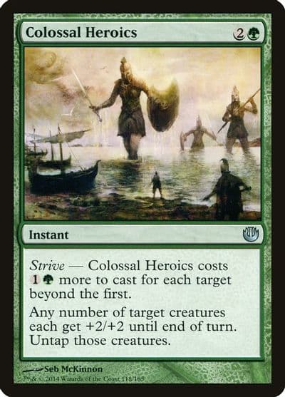 Colossal Heroics Journey Into Nyx Magic card