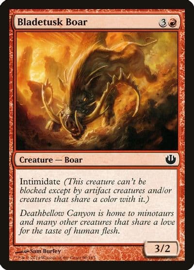Bladetusk Boar Journey Into Nyx Magic card