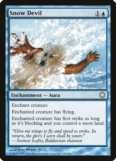 Snow Devil Coldsnap Theme Deck Reprints Magic card