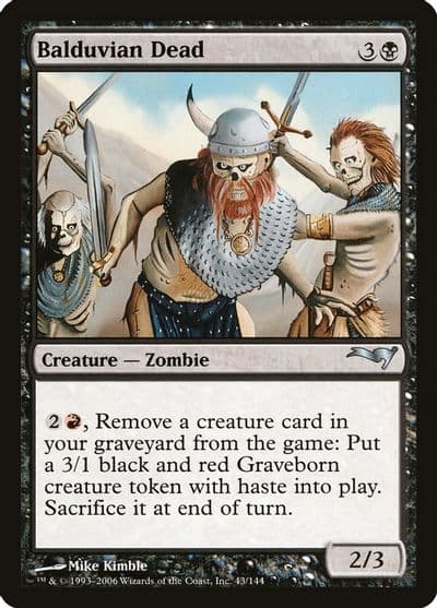 Balduvian Dead Coldsnap Theme Deck Reprints Magic card