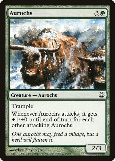 Aurochs Coldsnap Theme Deck Reprints Magic card