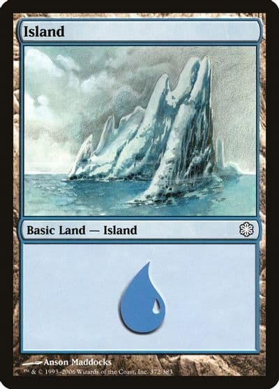 Island 372 Coldsnap Theme Deck Reprints Magic card