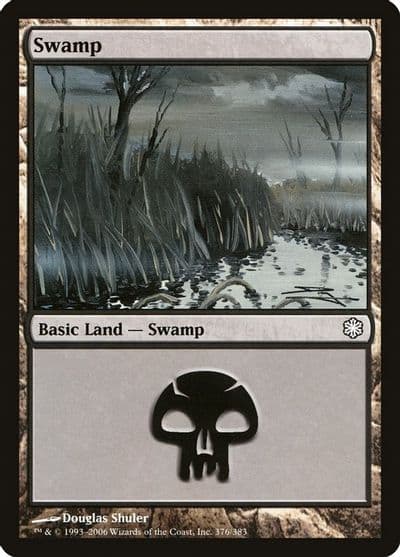 Swamp 376 Coldsnap Theme Deck Reprints Magic card