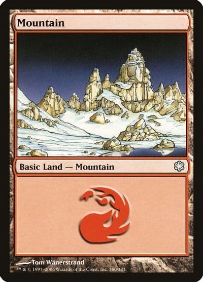 Mountain 380 Coldsnap Theme Deck Reprints Magic card