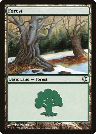Forest 381 Coldsnap Theme Deck Reprints Magic card