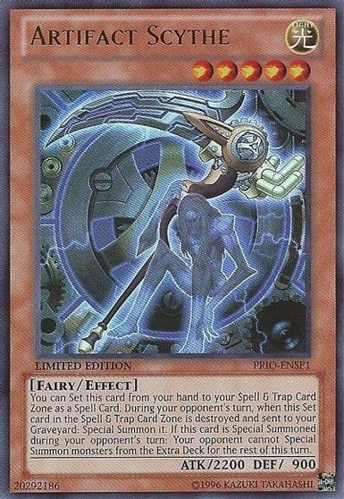Artifact Scythe PRIO ENSP1 Primal Origin Yu-Gi-Oh! card