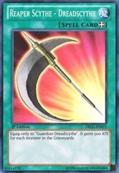 Reaper Scythe Dreadscythe Dragons of Legend Yu-Gi-Oh! card