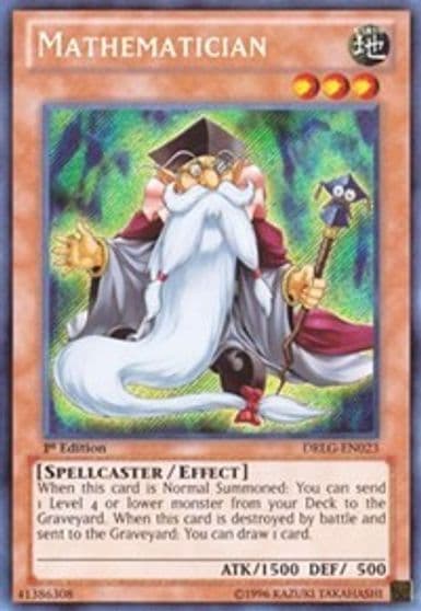 Mathematician Dragons of Legend Yu-Gi-Oh! card
