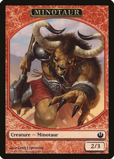 Minotaur Token Journey Into Nyx Magic card