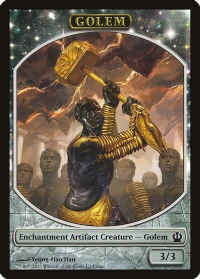 Golem Token Judge Promos Magic card