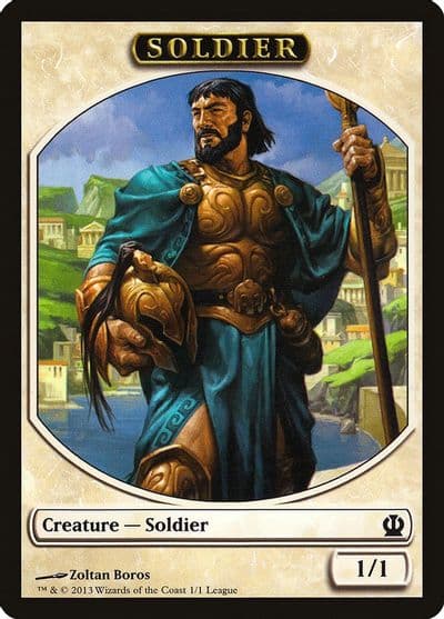 Soldier Token Theros League Promos Magic card