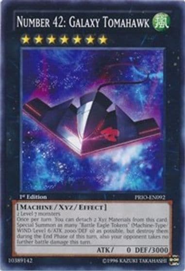 Number 42 Galaxy Tomahawk Primal Origin Yu-Gi-Oh! card