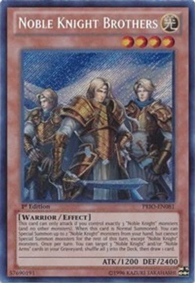 Noble Knight Brothers Primal Origin Yu-Gi-Oh! card