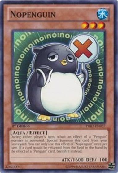 Nopenguin Primal Origin Yu-Gi-Oh! card