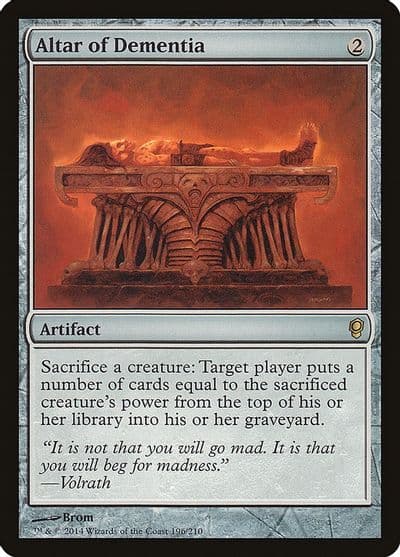 Altar of Dementia Conspiracy Magic card