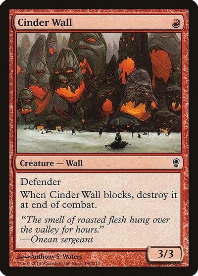Cinder Wall Conspiracy Magic card