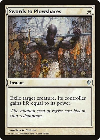 Swords to Plowshares Conspiracy Magic card