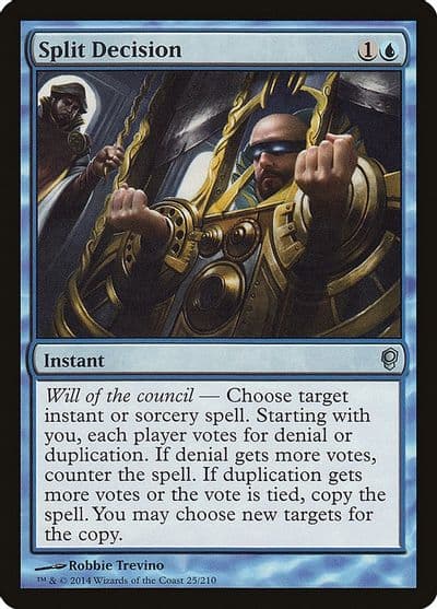 Split Decision Conspiracy Magic card